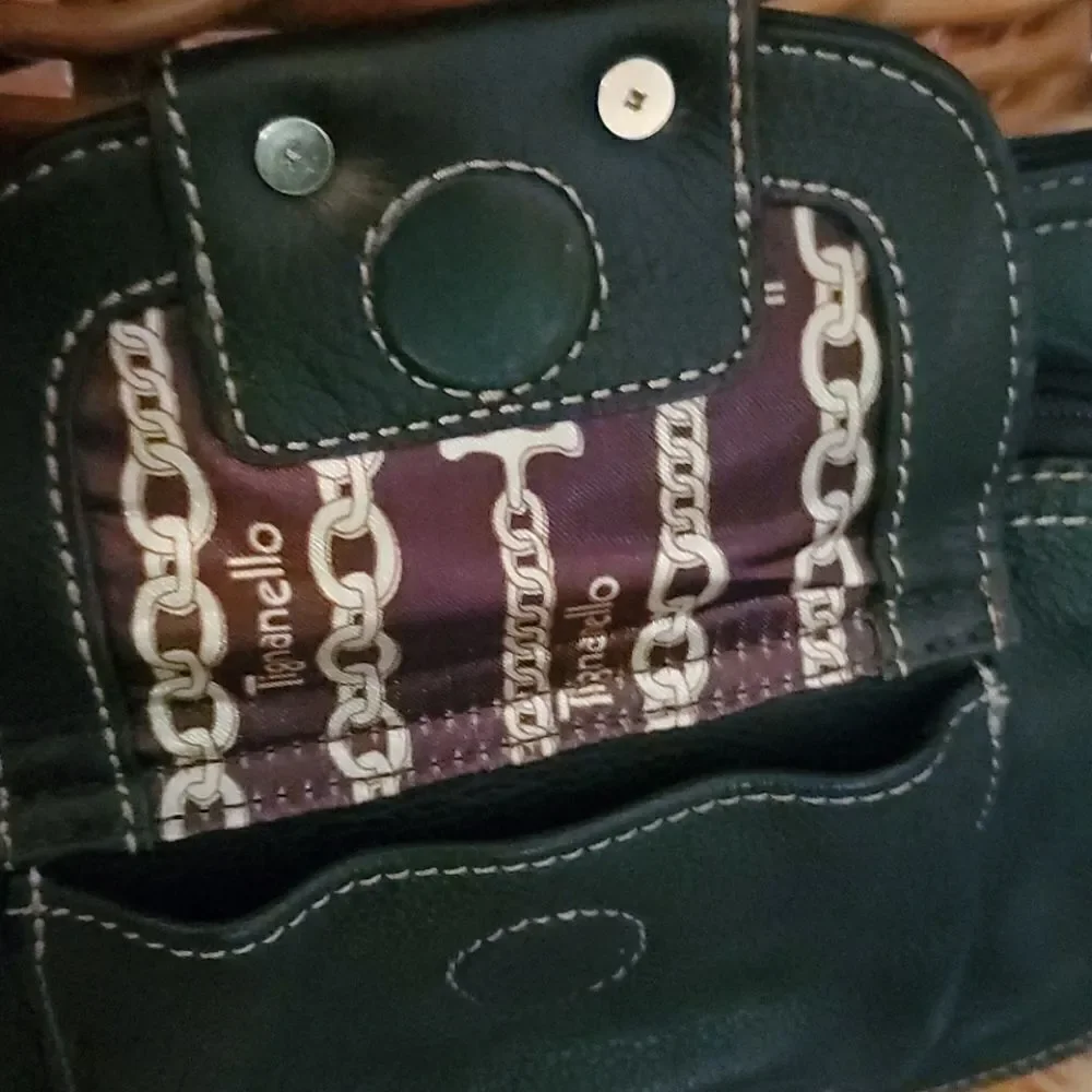 Tignanello Black Leather Purse